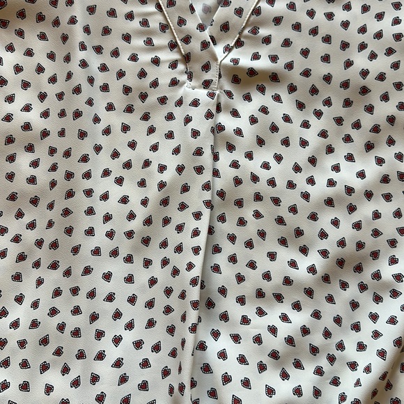 Ann Taylor ♥️ mixed-media blouse - Picture 4 of 6